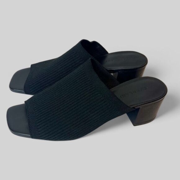 Everlane The Glove Mule in ReKnit in Black Size 7 NEW - Picture 9 of 16